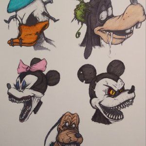 Demented Disney Art Print